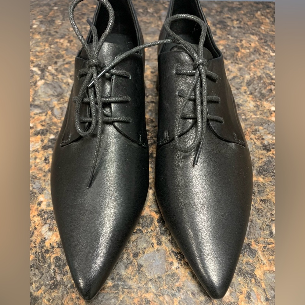 COPY - Tigrisso Black Lace up Lambskin Pointy Toe Heel size 235/EU37/US6 NWOB - Picture 4 of 7